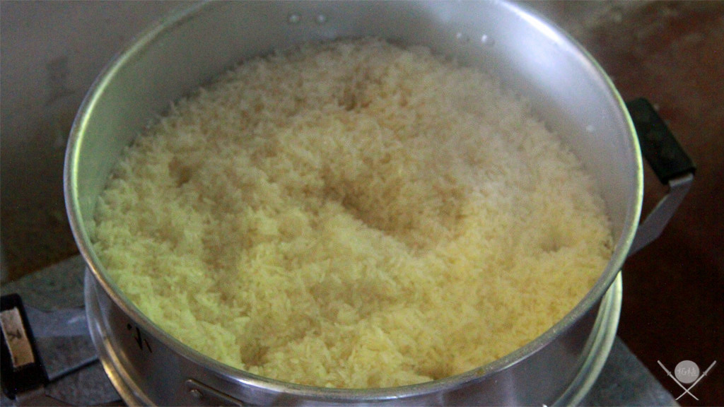 Mochitsuki - Arroz cozinhando