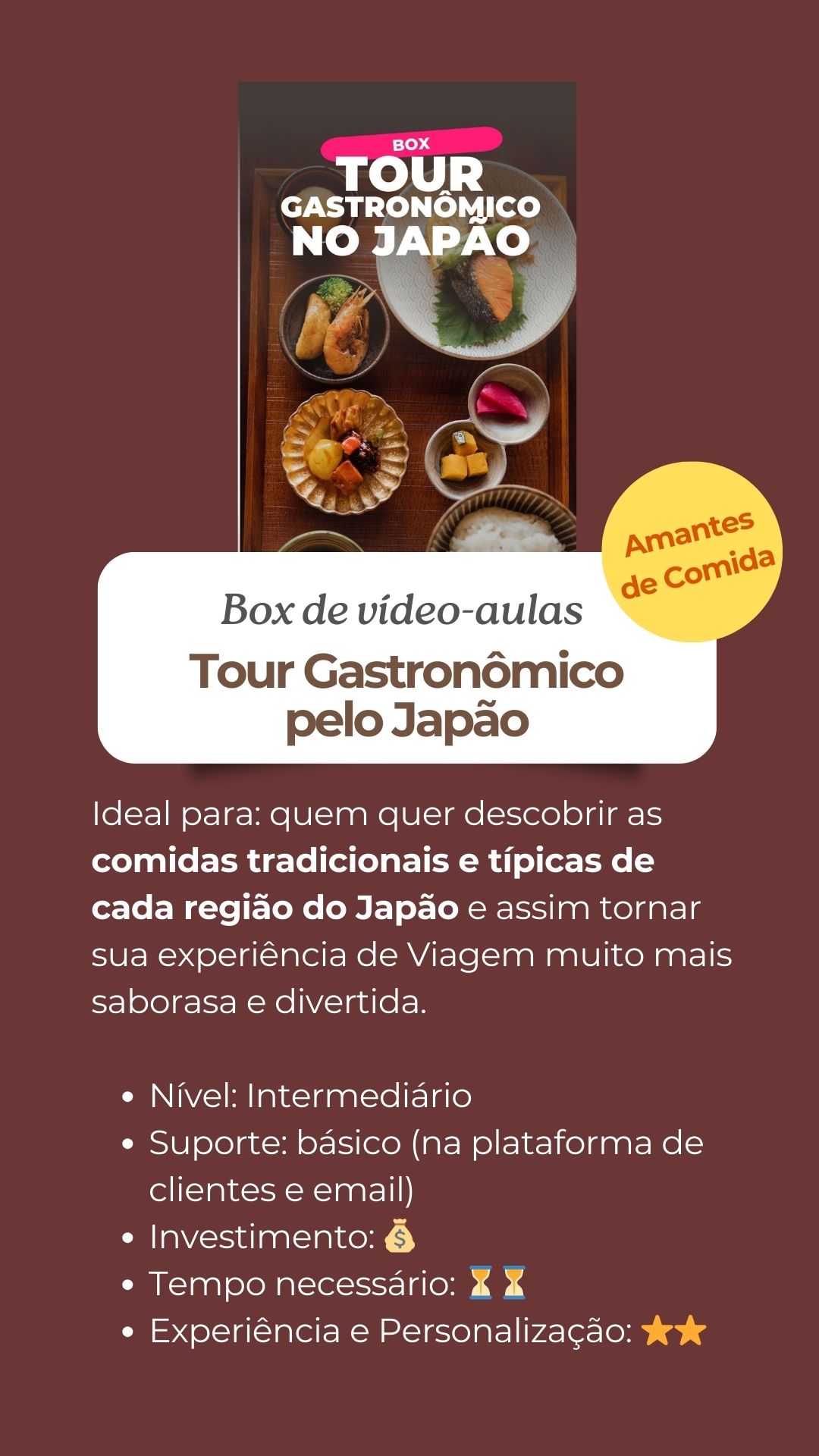 capa de vitrine box culinaria